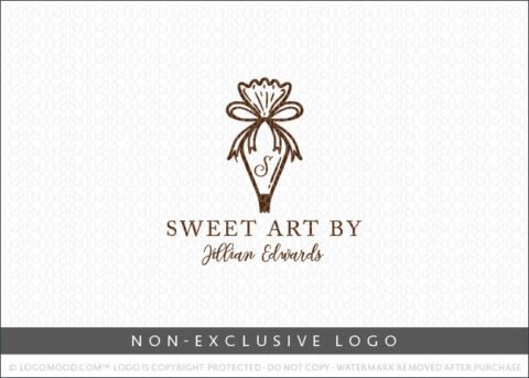Bakery Pastry Bag Non-Exclusive Logo For Sale LogoMood