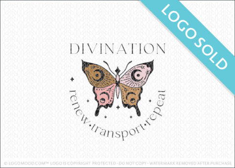 Divination Butterfly Logo Sold LogoMood.com