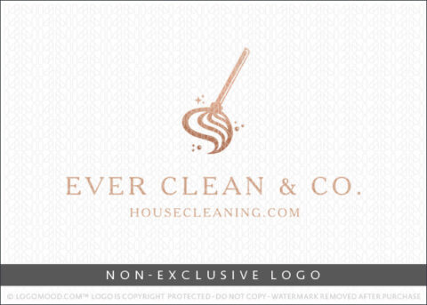 Mop Home Cleaning Professional House Cleaning Non-Exclusive Logo For Sale
